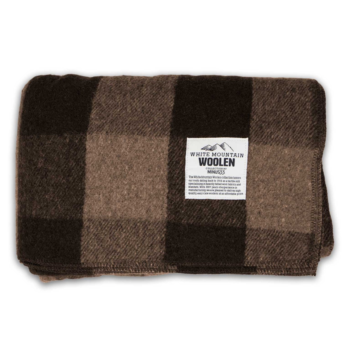 Minus33 - Lodge Twin Blanket White Mountain Woolen