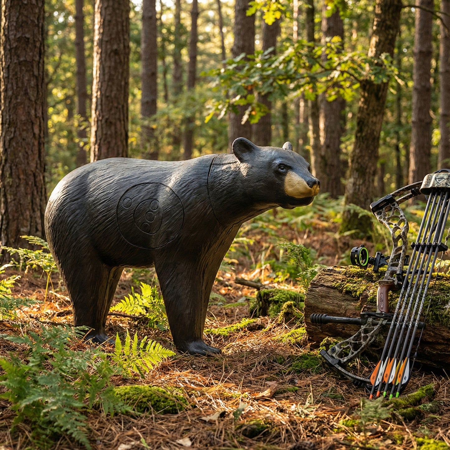 BIGshot Archery Real Wild 3D Walking Black Bear Archery Target with EZ Pull Foam