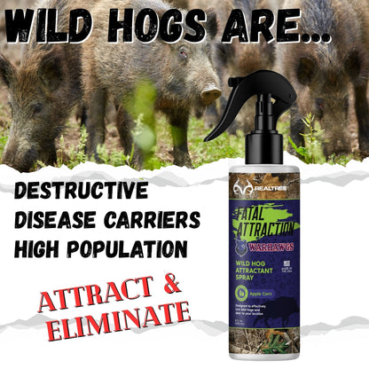 Zone Protects Realtree Fatal Attraction Warhawg Wild Hog Attractant – Apple Corn 16oz