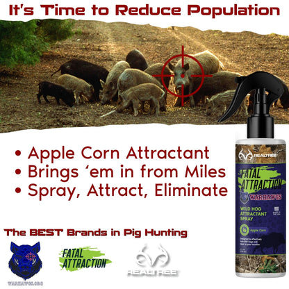 Zone Protects Realtree Fatal Attraction Warhawg Wild Hog Attractant – Apple Corn 8oz