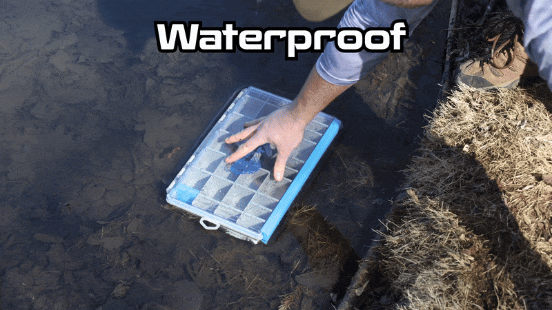 Reaction Tackle Ultra Elite Tackle Tray- Water Resistant with Single Clip Design