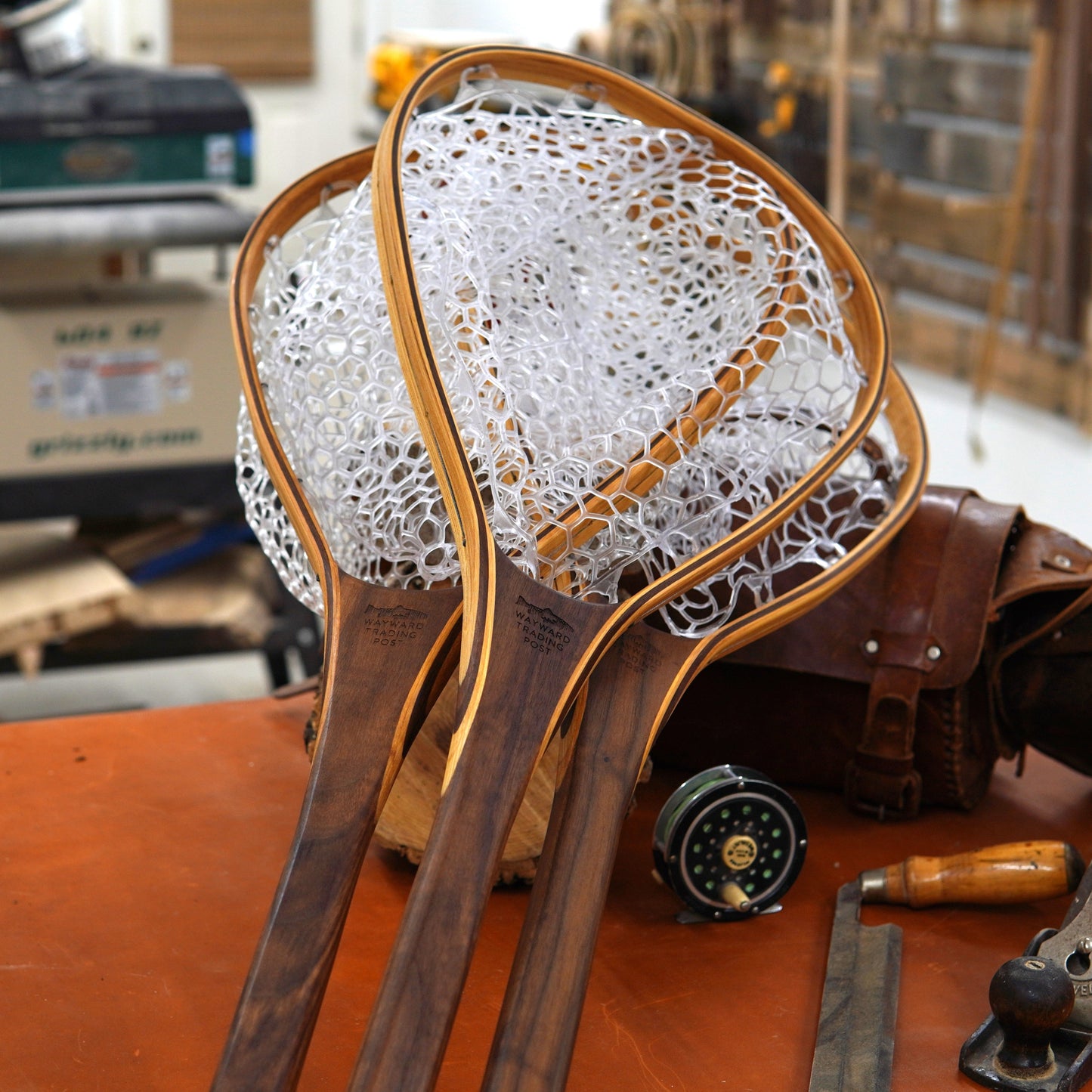 Wayward Trading Post Fat Jake 16"x12" - Natural Fly Fishing Traditional Landing Net - Handcrafted & Made in USA