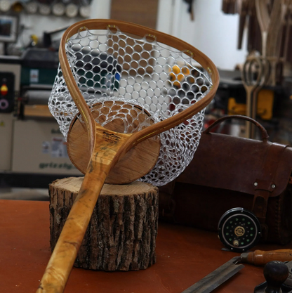 Wayward Trading Post Little Dipper 12"x8" - Burl Fly Fishing Traditional Landing Net - Handcrafted & Made in USA