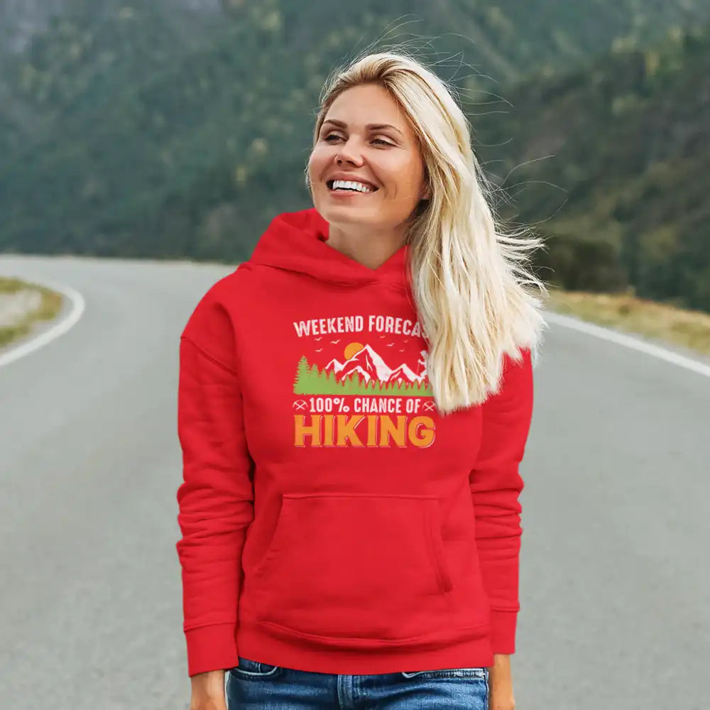 Outdoorzees Weekend Forecast 100% Hiking Unisex Hoodie