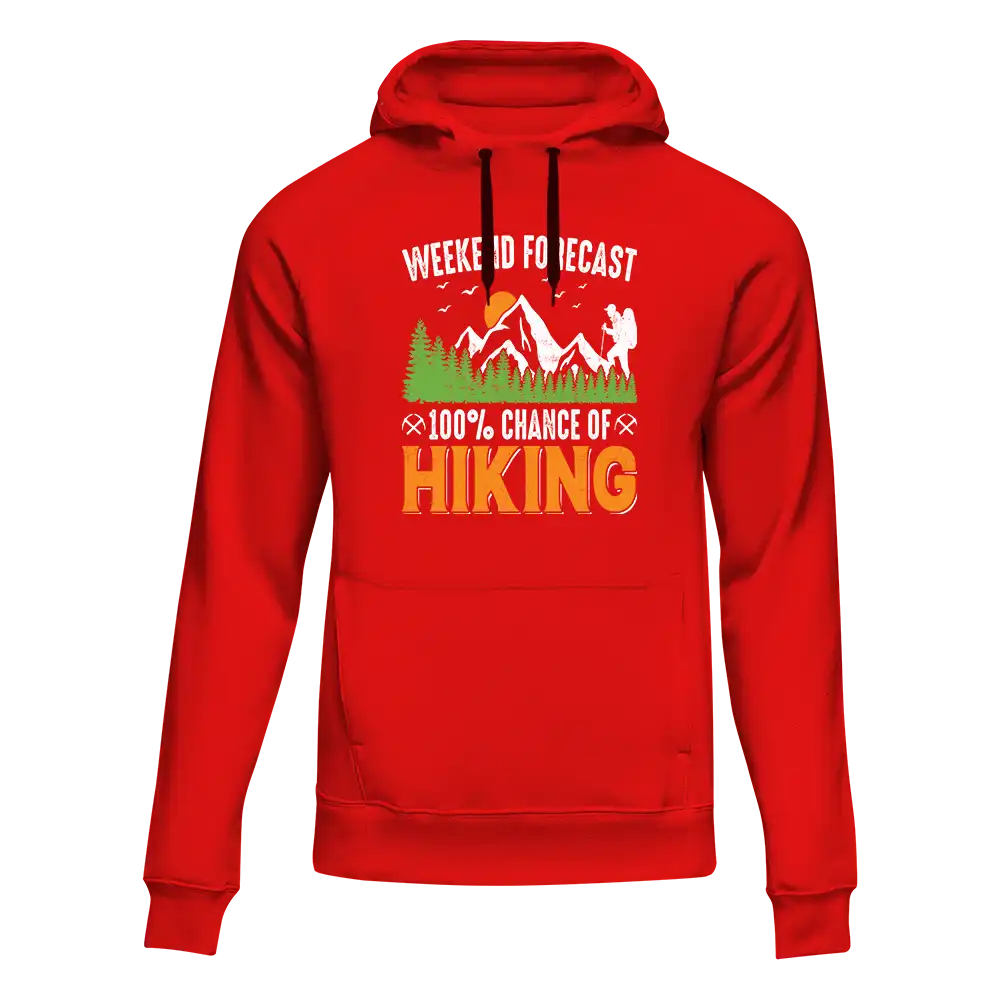 Outdoorzees Weekend Forecast 100% Hiking Unisex Hoodie