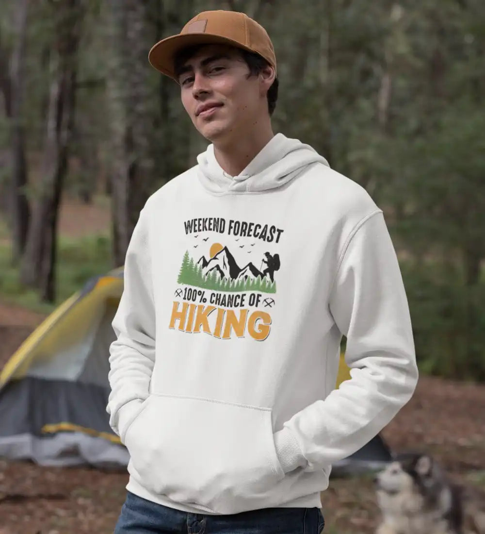 Outdoorzees Weekend Forecast 100% Hiking Unisex Hoodie
