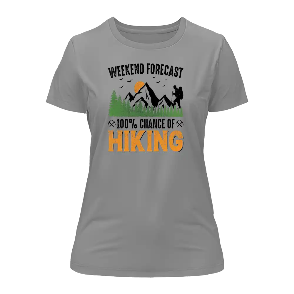 Outdoorzees Weekend Forecast 100% Hiking T-Shirt for Women