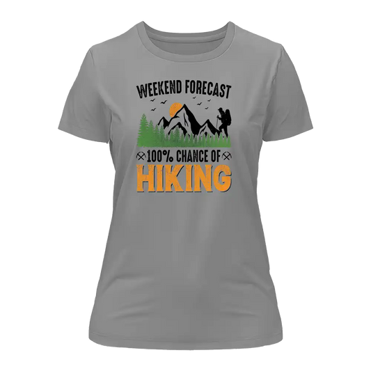 Outdoorzees Weekend Forecast 100% Hiking T-Shirt for Women