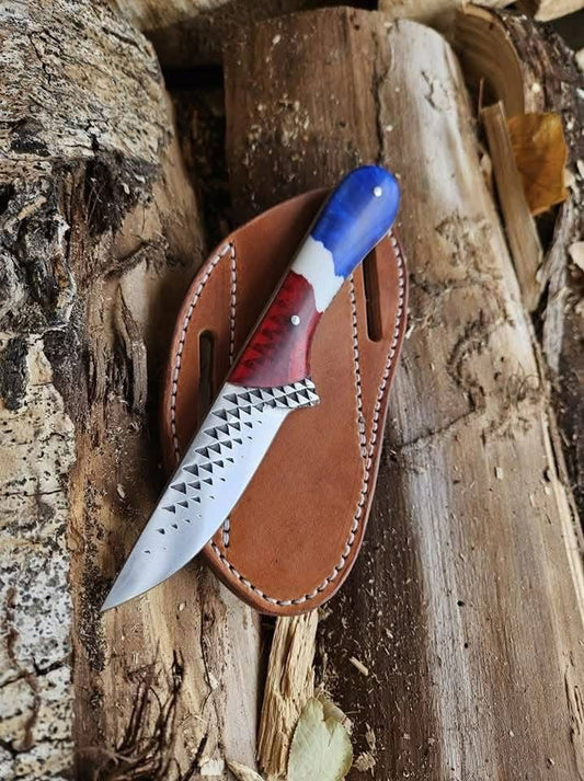 Texan Knives Handcrafted Western Knives USA – Durable Rasp Tool Blade & Epoxy Resin Handle
