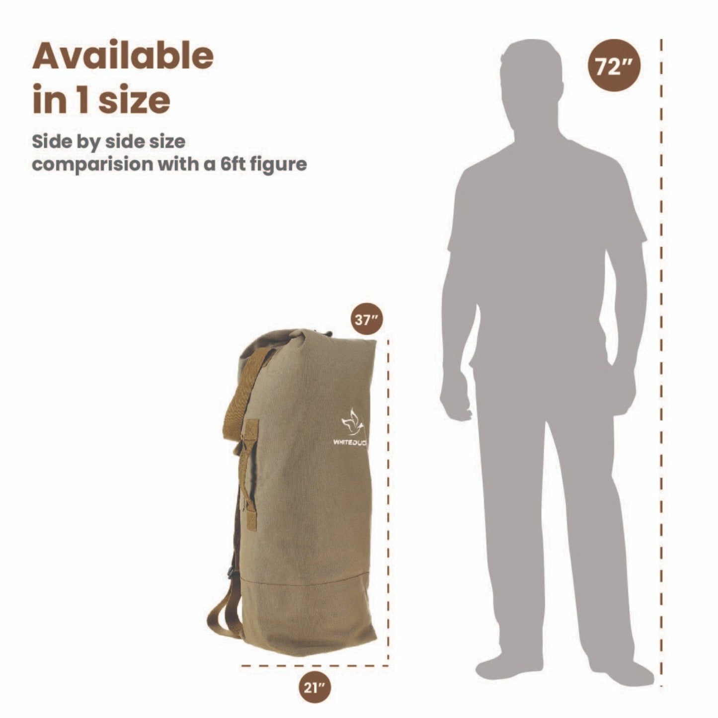 White Duck Outdoors - Hoplite Canvas G.I. Top Load Bag