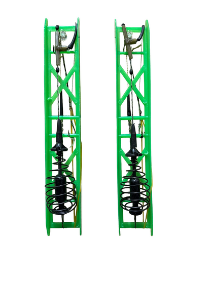 HungryFish 2 Pack Fishing Spring Feeder Baits Cage with 2 Hooks, Cage Hook Rigs Set with Sinker