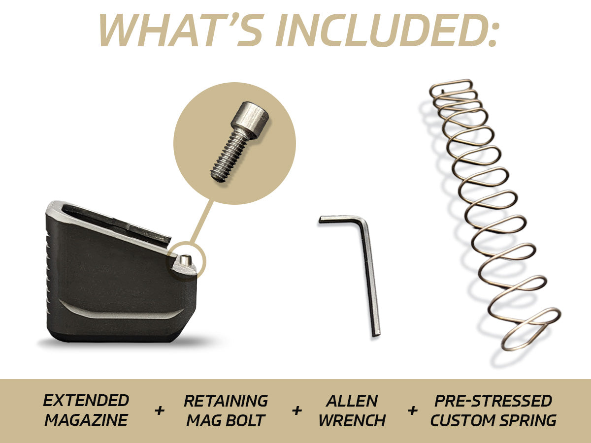 MILSPIN +5 Capacity Magazine Extension Blacked Out US Flag