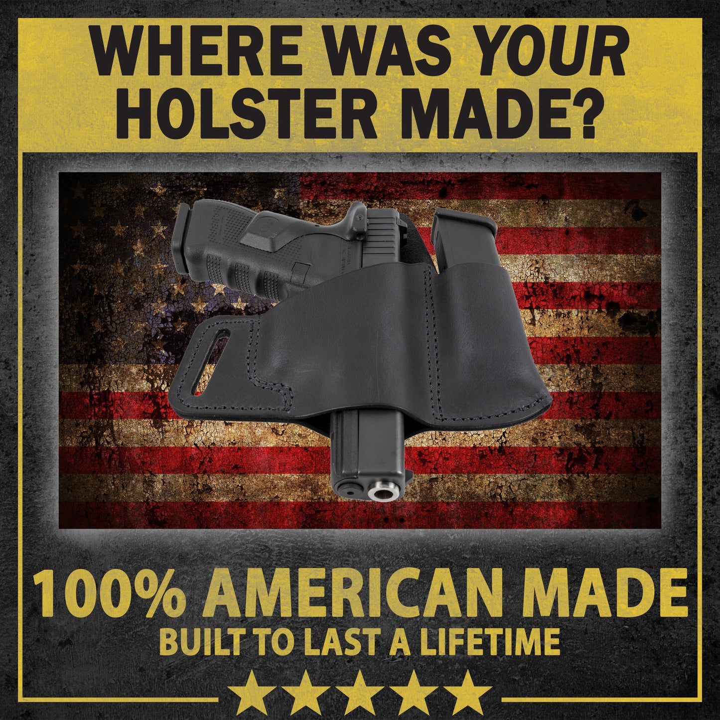Relentless Tactical Comfort Carry Leather Holster & Mag Pouch Combo | Made In USA | Lifetime Warranty