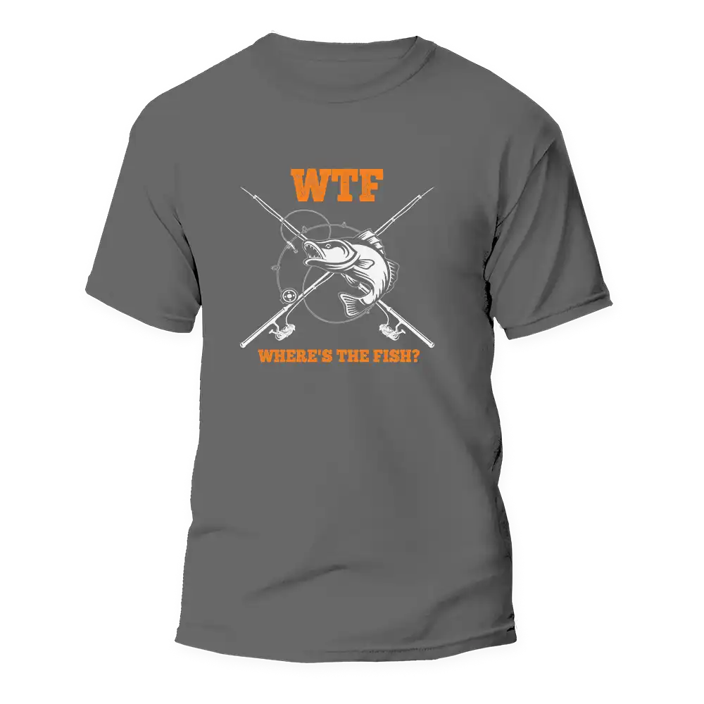 Outdoorzees WTF Where's The Fish Man T-Shirt