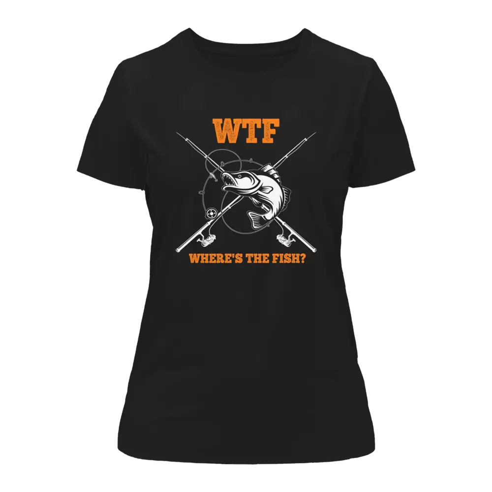 Outdoorzees WTF Where's The Fish T-Shirt for Women