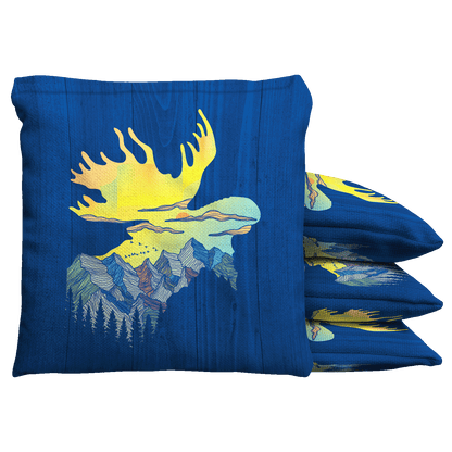 Baggo Whimsical Moose Custom Bean Bags Cornhole Bean Bag Toss Bags (set of 8)