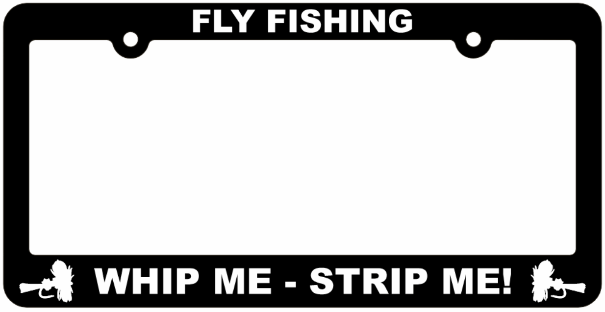 Stone Creek Fishing License Plate Frames