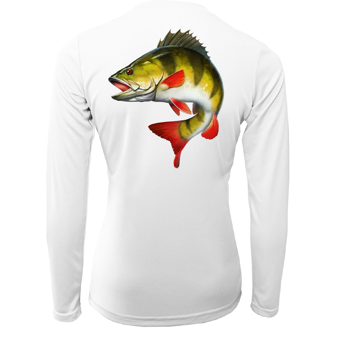 Saltwater Born Michigan Freshwater Born Perch Women's Long Sleeve UPF 50+ Dry-Fit Shirt