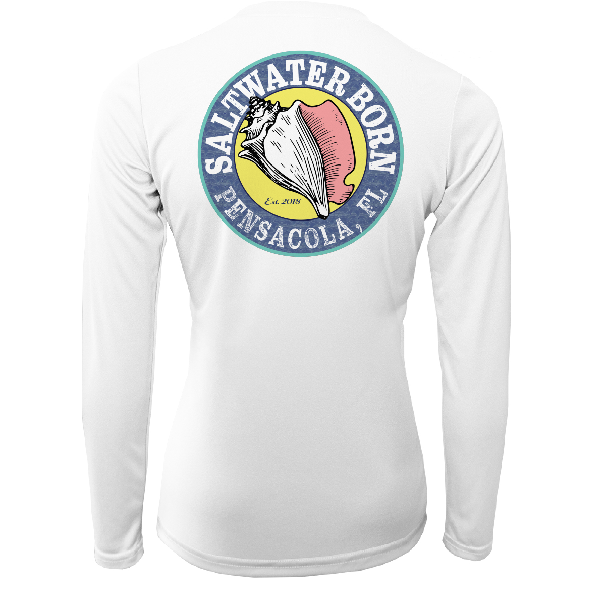 Saltwater Born Pensacola, FL "Saltwater Hair Don't Care" Long Sleeve UPF 50+ Dry-Fit Shirt