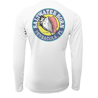 Saltwater Born Pensacola, FL "Saltwater Hair Don't Care" Long Sleeve UPF 50+ Dry-Fit Shirt