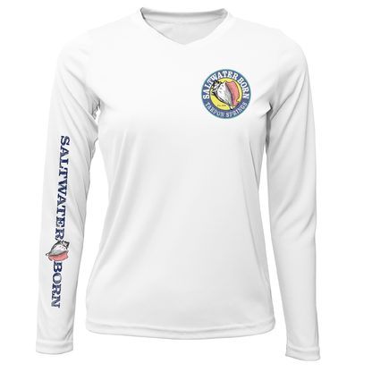 Saltwater Born Tarpon Springs, FL Kraken Women's Long Sleeve UPF 50+ Dry-Fit Shirt