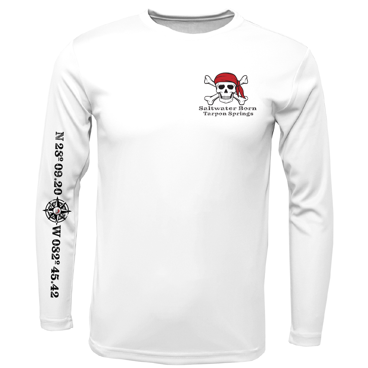 Tarpon Springs, FL Blackbeard Long Sleeve UPF 50+ Dry-Fit Shirt