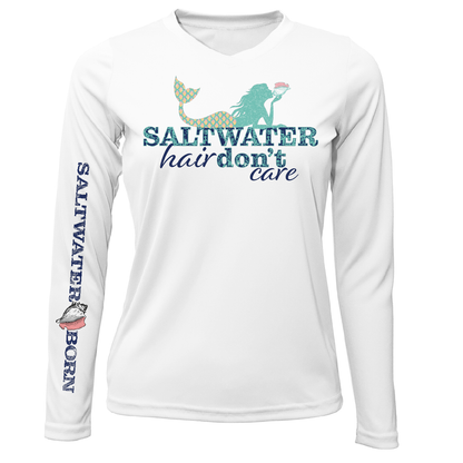 Saltwater Born St. Petersburg, FL "Saltwater Hair Don't Care" Long Sleeve UPF 50+ Dry-Fit Shirt