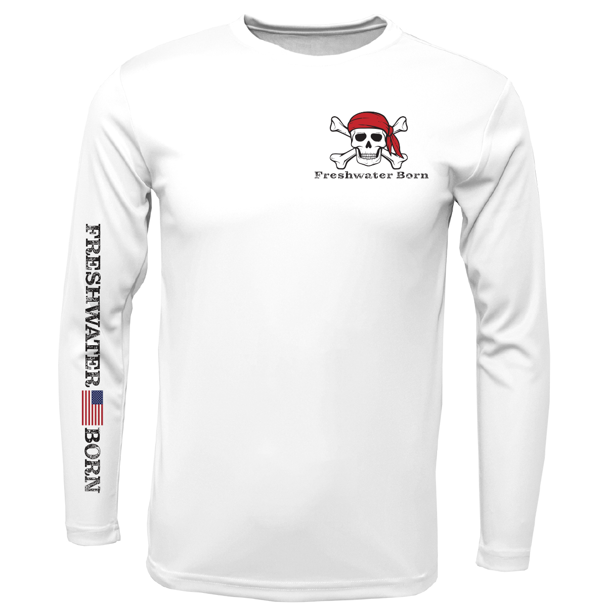 Saltwater Born Freshwater Born "All For Rum and Rum For All" Men's Long Sleeve UPF 50+ Dry-Fit Shirt