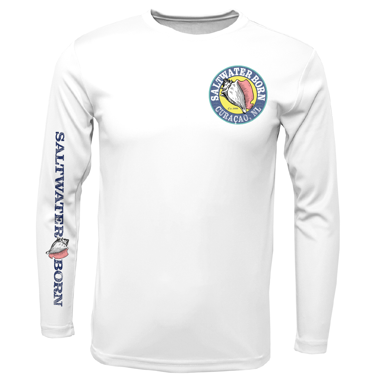 Saltwater Born Curaçao, Netherlands Kraken Long Sleeve UPF 50+ Dry-Fit Shirt
