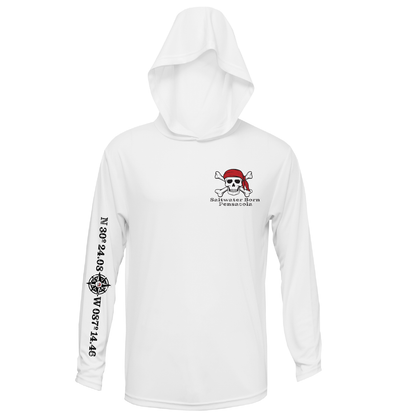 Saltwater Born Pensacola, FL "All for Rum and Rum for All" Long Sleeve UPF 50+ Dry-Fit Hoodie