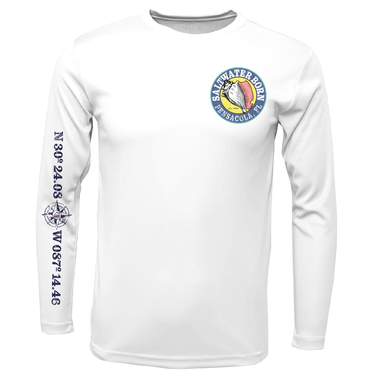 Saltwater Born Pensacola, FL Kraken Long Sleeve UPF 50+ Dry-Fit Shirt
