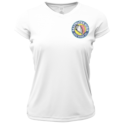 Saltwater Born Key West, FL Kraken Women's Short Sleeve UPF 50+ Dry-Fit Shirt