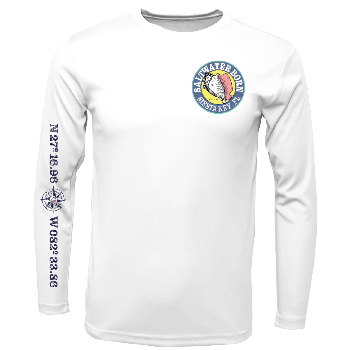 Siesta Key, FL "Surrender The Booty" Long Sleeve UPF 50+ Dry-Fit Shirt