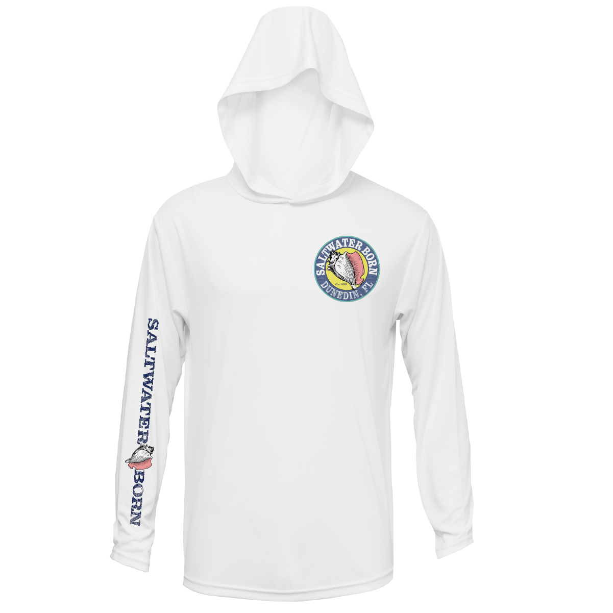 Saltwater Born Dunedin, FL Action Tarpon Long Sleeve UPF 50+ Dry-Fit Hoodie