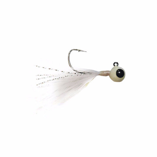 Kenders - White Tungsten Feather Jig