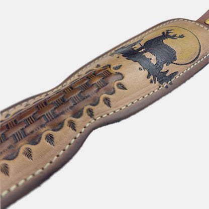 Hunter Trophy Custom Padded Rifle Sling - Moon Deer