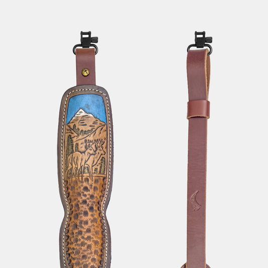 Hunter Trophy Custom Padded Rifle Sling - Mountain Deers