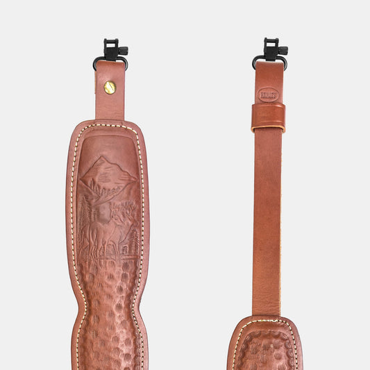 Hunter Embossed Padded Rifle Sling - Mountain Deers