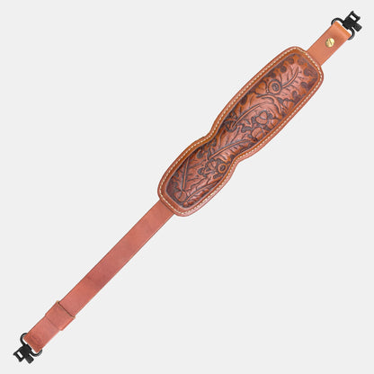 Hunter Embossed Padded Rifle Sling - Oak Leaf