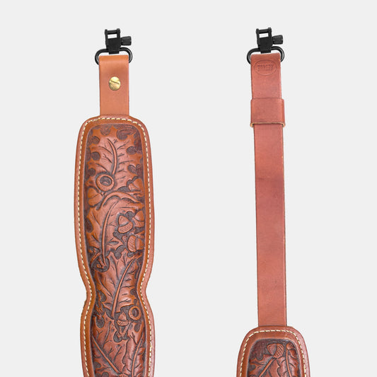 Hunter Embossed Padded Rifle Sling - Oak Leaf