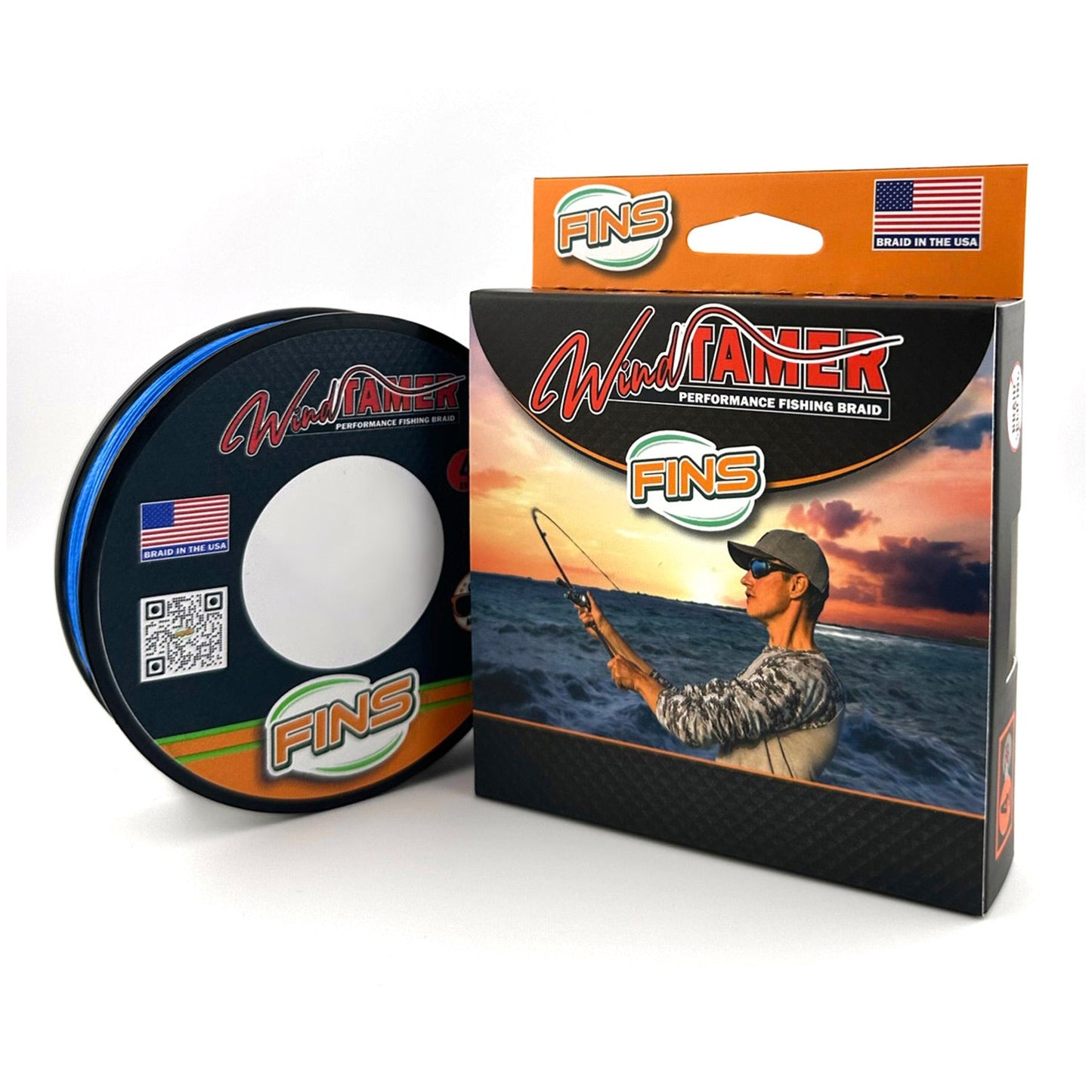 FINS Fishing Windtamer Fishing Braid 100-200lb.