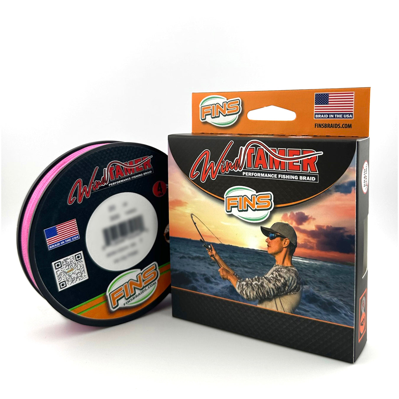 FINS Fishing Windtamer Fishing Braid 20-40lb.