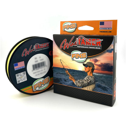 FINS Fishing Windtamer Fishing Braid 20-40lb.