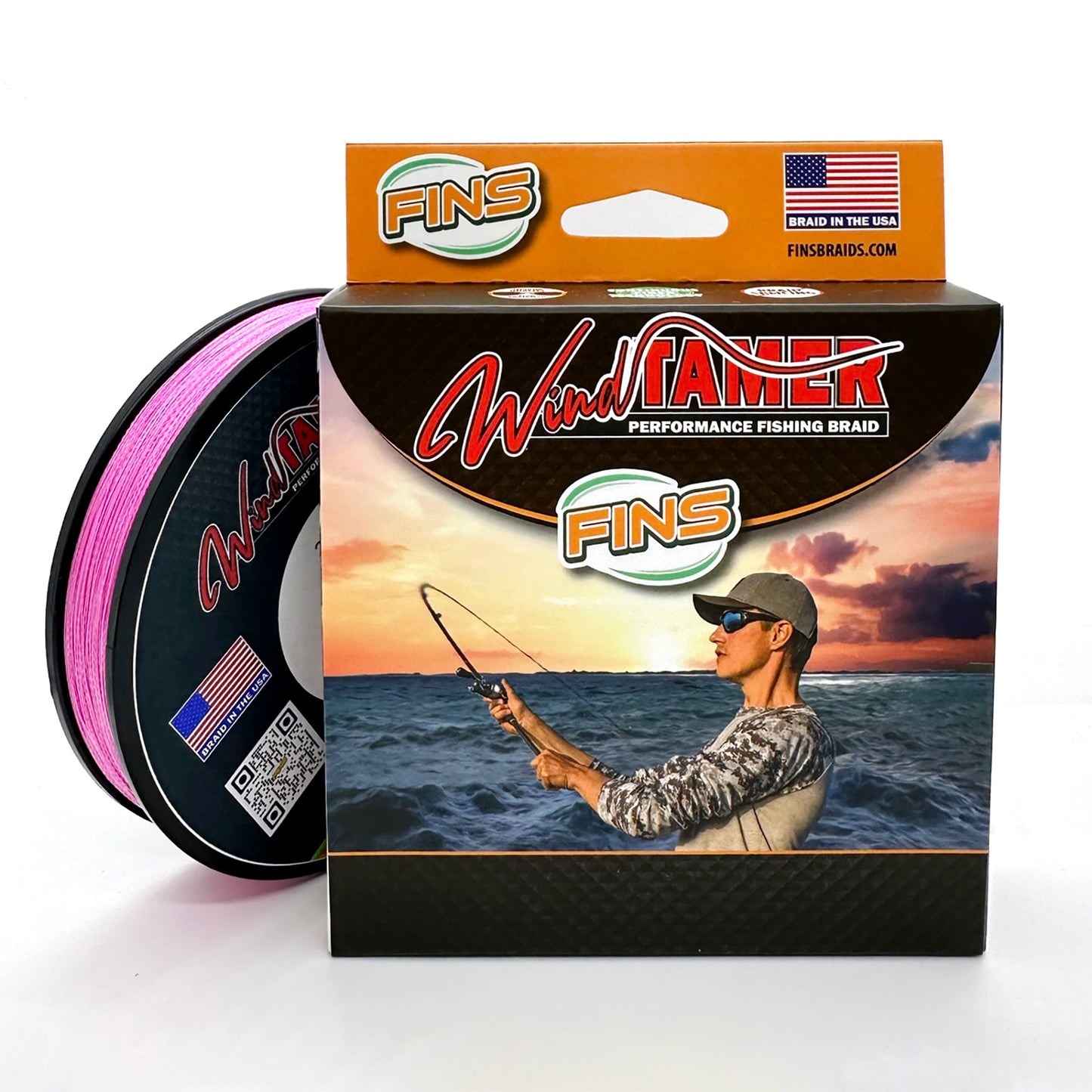 FINS Fishing Windtamer Fishing Braid 20-40lb.
