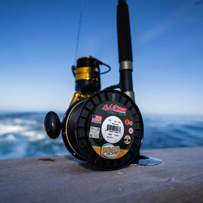 FINS Fishing Windtamer Pitch Black Braid