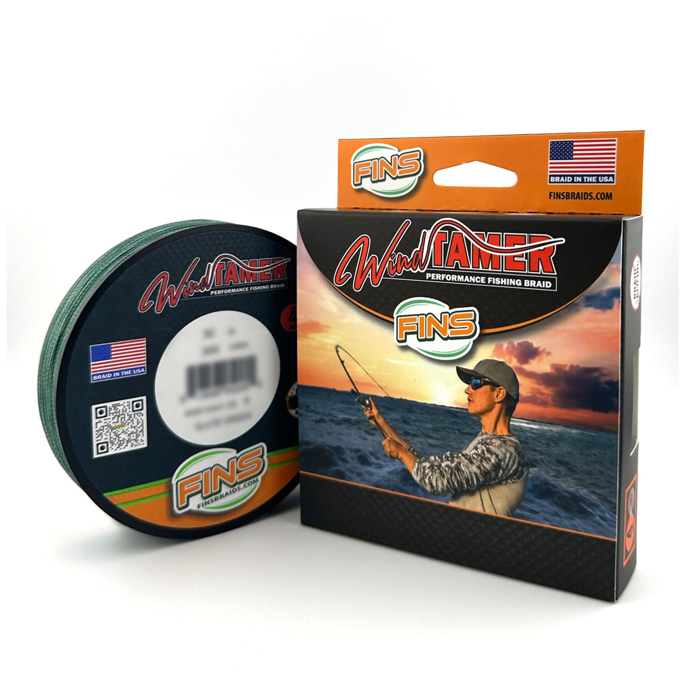 FINS Fishing Windtamer Fishing Braid 20-40lb.