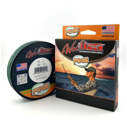 FINS Fishing Windtamer Fishing Braid 20-40lb.