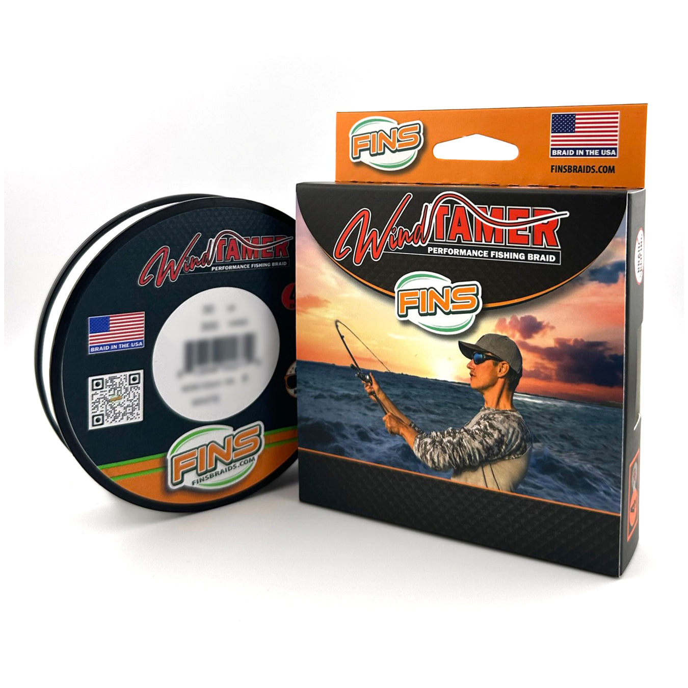 FINS Fishing Windtamer Fishing Braid 20-40lb.