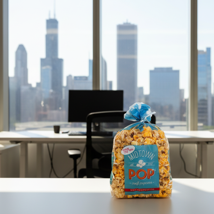 Midtown POP "Windy City" Mix Chicago Style (Caramel & Cheddar) Gourmet Popcorn