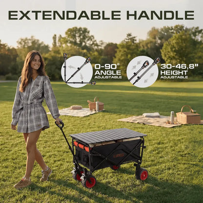 Luxel Carts Electric Folding Wagon with Tank Wheels – LUXEL CEC-2BR